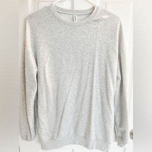 Athleta Grey micro stripe sweater